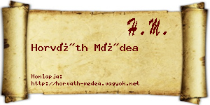 Horváth Médea névjegykártya