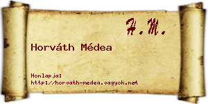 Horváth Médea névjegykártya